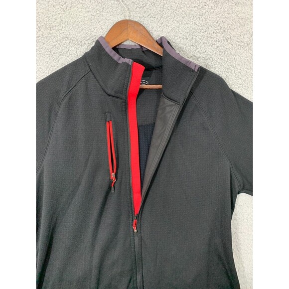 PEBBLE BEACH Large (L) Full Zip Black Red Golf Activewear Jacket Chest Pocket - Picture 3 of 12